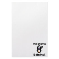 Melanoma Stinks Skunk Awareness Design Stationery Paper