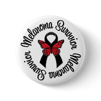 Melanoma Survivor Butterfly buttons