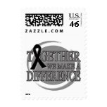 Melanoma Together We  Make A Difference Stamp