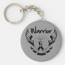 Melanoma Warrior Fighter Wings Key Chain