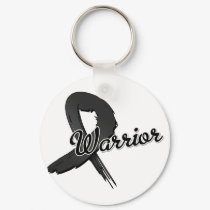 Melanoma Warrior Grunge Ribbon keychains by cancerapparel Melanoma Warrior Grunge Ribbon keychains