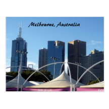 melb city postcard