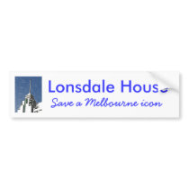 Melbourne Art Deco - Lonsdale House Bumper Stickers