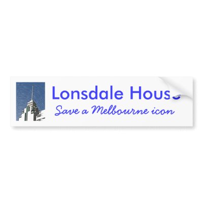 Melbourne Art Deco - Lonsdale House Bumper Stickers by davidt66