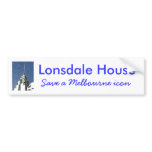 Melbourne Art Deco - Lonsdale House Bumper Stickers