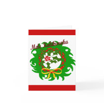 Mele Kalikimaka wreath note card by marcya7 Mele Kalikimaka wreath note card