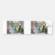 Melies ~ French Magician Vintage Magic Act Bumper Stickers