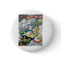 Melies ~ French Magician Vintage Magic Act Pinback Buttons