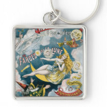 Melies ~ French Magician Vintage Magic Act Keychains