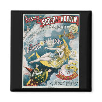 Melies ~ French Magician Vintage Magic Act Magnet