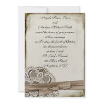 Melinda Vintage Lace Invitation