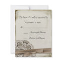 Melinda Vintage Lace Response Card invitations