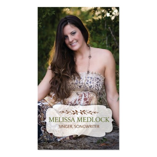 Melissa Medlock Business Cards (front side)