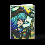 Melissa Vampire Wolf Fantasy Winter Art Card