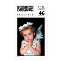 melissa with black background postage