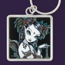 "Melita" Goth Tribal Fusion Dancer Angel Keychain keychains