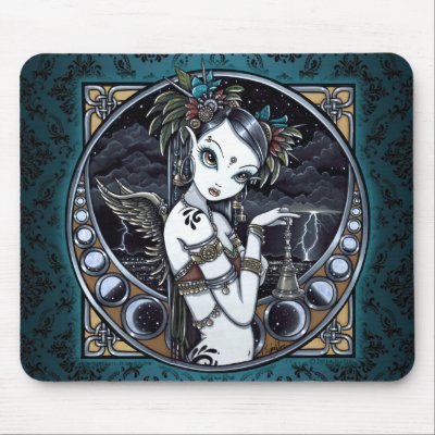 Melita" Goth Tribal Fusion Dancer Angel Mousepad