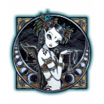 "Melita" Goth Tribal Fusion Dancer Angel Top