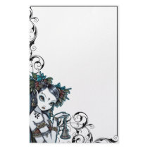 "Melita" Goth Tribal Fusion Dancer Art Stationery