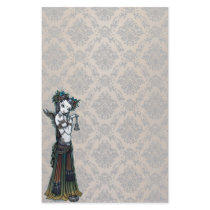"Melita" Goth Tribal Fusion Dancer Art Stationery