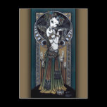 "Melita" Goth Tribal Fusion Storm Angel Postcard