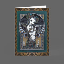 "Melita" Gothic Tribal Fusion Dancer Art Card