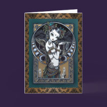 "Melita" Gothic Tribal Fusion Dancer Art Card cards