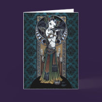 "Melita" Gothic Tribal Fusion Dancer Art Card cards