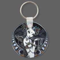 "Melita" Gothic Tribal Fusion Dancer Art Keychain