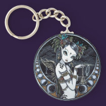"Melita" Gothic Tribal Fusion Dancer Art Keychain keychains