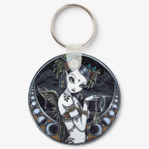 "Melita" Gothic Tribal Fusion Dancer Art Keychain