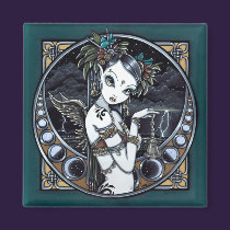 "Melita" Gothic Tribal Fusion Dancer Art Magnet magnets