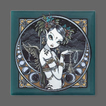 "Melita" Gothic Tribal Fusion Dancer Art Magnet