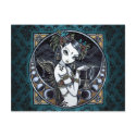 "Melita" Gothic Tribal Fusion Dancer Art Postcard by mykajelina "Melita" Gothic Tribal Fusion Dancer Art Postcard