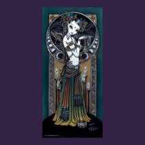 "Melita" Gothic Tribal Fusion Dancer Art Poster posters