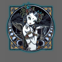 "Melita" Gothic Tribal Fusion Dancer Art Top t-shirts