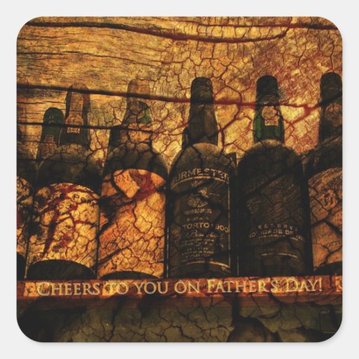 Mellow Oak: Cheers to You on Father's Day Stickers