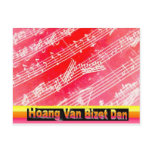 Mélodia Hoang Van Bizet Dan Red Postcard