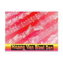 Mélodia Hoang Van Bizet Dan Red Postcard