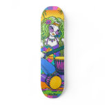 "Melody" Rainbow Guitar Fairy Skate Board Deck