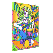 "Melody" RainbowHippie Fairy Wrapped Canvs Print canvas prints