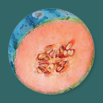 Melon 2 Watercolor - Magnet