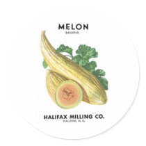 Melon, Banana, Halifax Milling Co stickers by vintagegiftmall Melon, Banana, Halifax Milling Co stickers