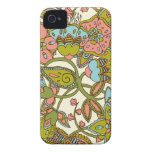 Melon & Blue Floral iPhone 4 Case-Mate Cases