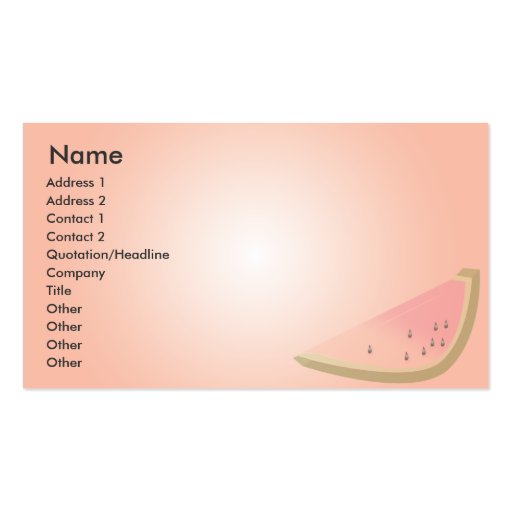 Melon - Business Business Card (front side)