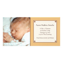 Melon Flower Baby Photo Card photo cards