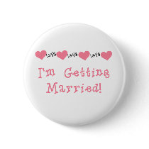 Melon Hearts I'm Getting Married buttons