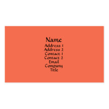 melon orange business card template