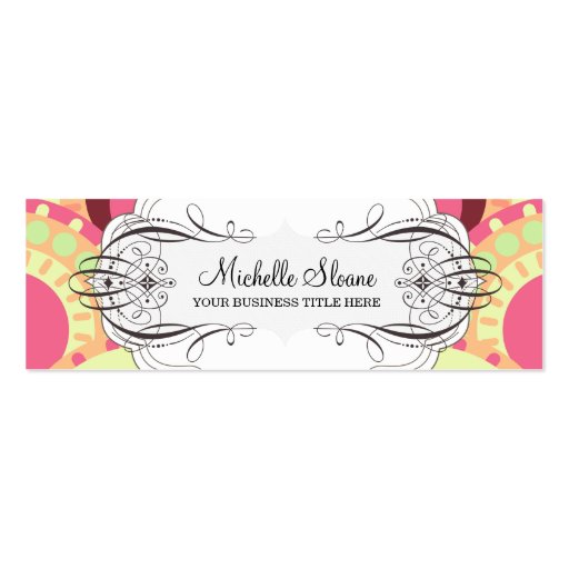 Melon Surprise Modern Profile Card Template Business Card Templates (front side)
