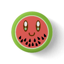 Melonface Luvs You Button